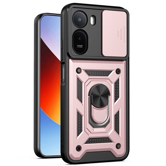 Maska za Xiaomi Redmi A7 Pro 4G, Techsuit, CamShield, Ružičasto zlatna