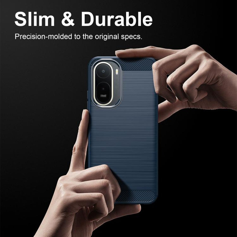 Maska za Xiaomi Redmi A7 Pro 4G, Techsuit, Karbon, Plava