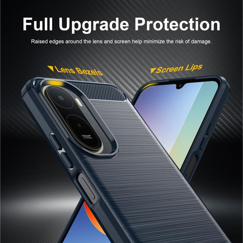 Maska za Xiaomi Redmi A7 Pro 4G, Techsuit, Karbon, Plava