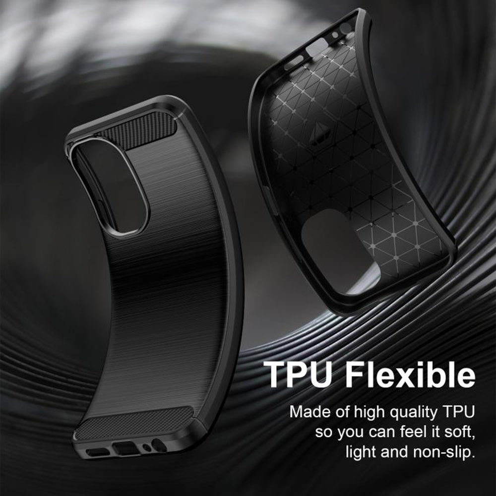Maska za Xiaomi Redmi A7 Pro 4G, Techsuit, Karbon, Crna