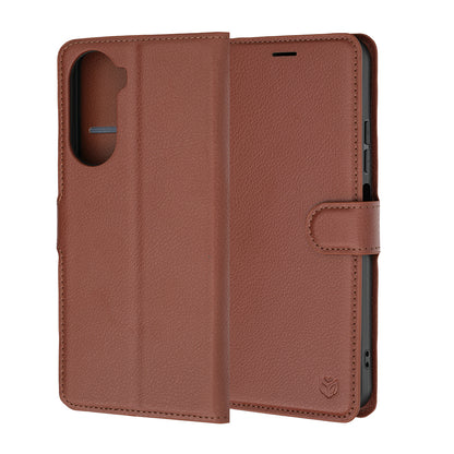 Futrola za Xiaomi Redmi A7 Pro 4G, Techsuit, Kožna Folio, Smeđa