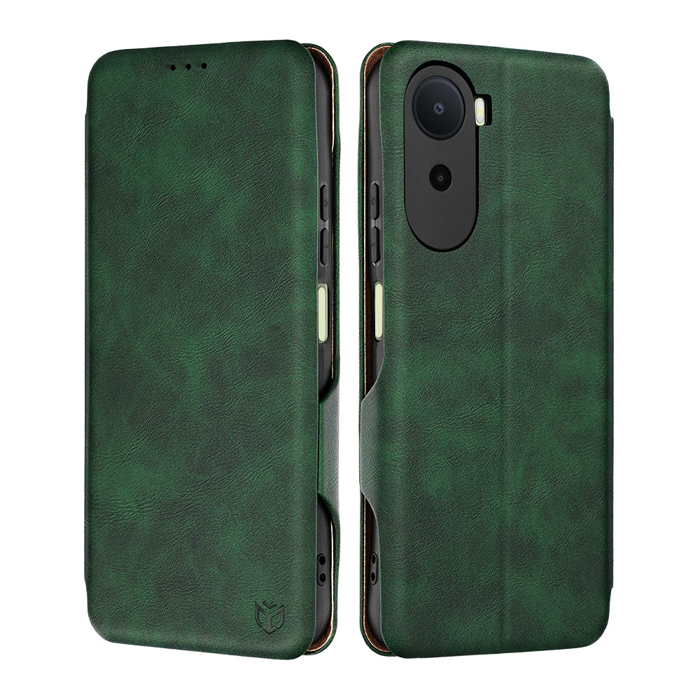 Futrola za Xiaomi Redmi A7 Pro 4G, Techsuit, Safe Wallet Plus, Zelena