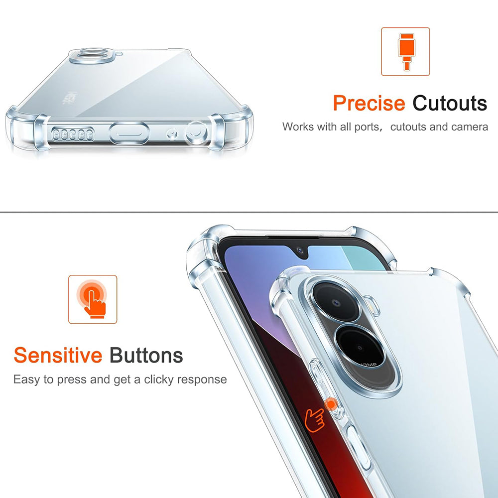 Futrola za Xiaomi Redmi A7 Pro 4G, Techsuit, Shockproof Clear, Prozirna