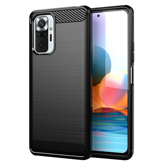 Maska za Xiaomi Redmi Note 10 Pro Max / Note 10 Pro, Techsuit, Karbon, Crna