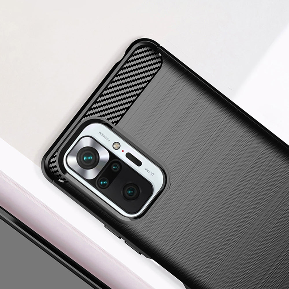 Maska za Xiaomi Redmi Note 10 Pro Max / Note 10 Pro, Techsuit, Karbon, Crna