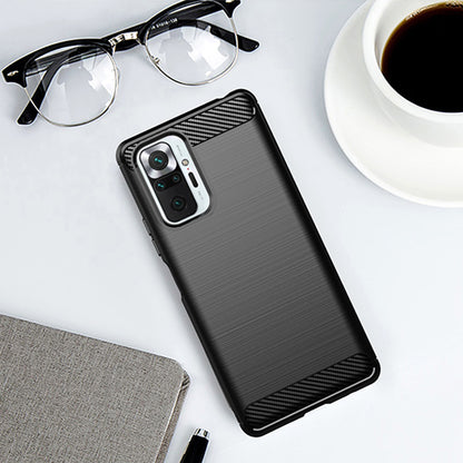 Maska za Xiaomi Redmi Note 10 Pro Max / Note 10 Pro, Techsuit, Karbon, Crna