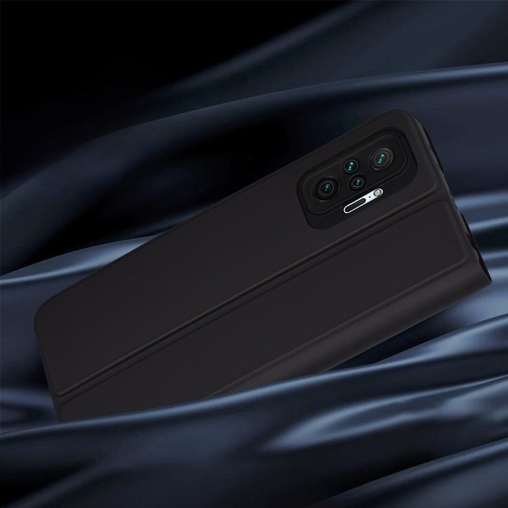 Futrola za Xiaomi Redmi Note 10 Pro Max / Note 10 Pro, Techsuit, Magskin Book, Crna