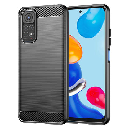 Maska za Xiaomi Redmi Note 11S / Note 11, Techsuit, Karbon, Crna