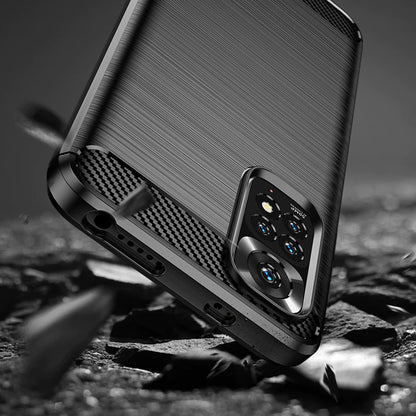 Maska za Xiaomi Redmi Note 11S / Note 11, Techsuit, Karbon, Crna