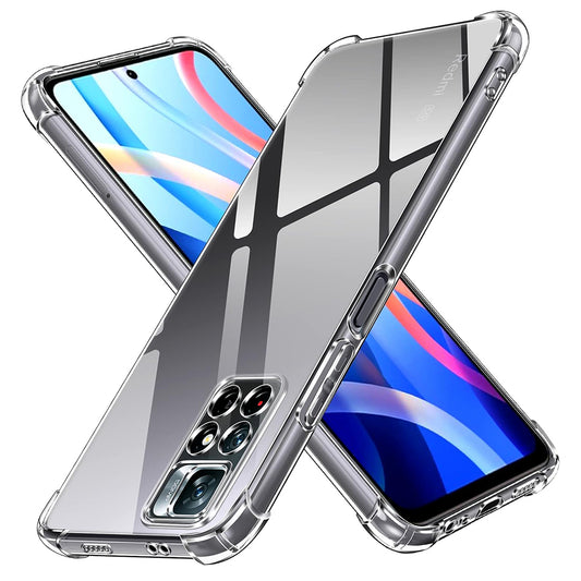 Maska za Xiaomi Redmi Note 11S / Note 11, Techsuit, Shockproof Clear, Prozirna