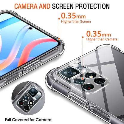 Maska za Xiaomi Redmi Note 11S / Note 11, Techsuit, Shockproof Clear, Prozirna