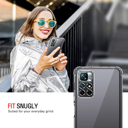 Maska za Xiaomi Redmi Note 11S / Note 11, Techsuit, Shockproof Clear, Prozirna