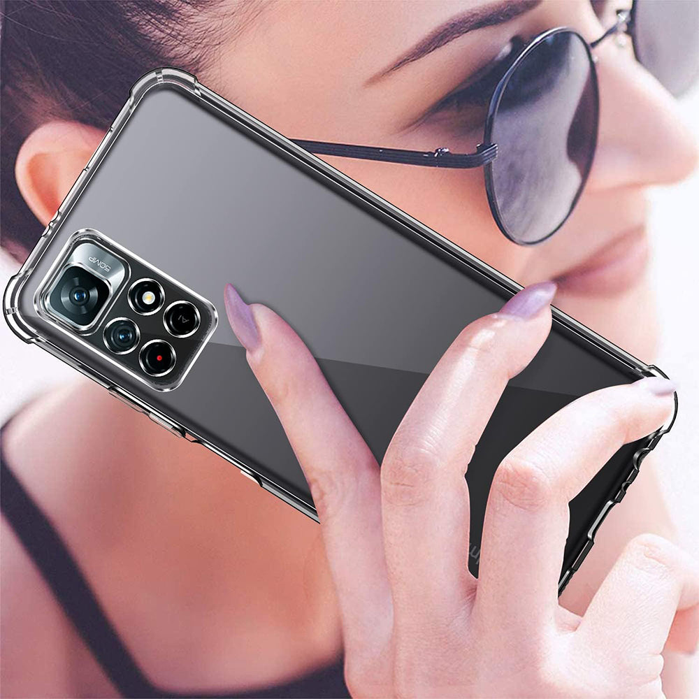 Maska za Xiaomi Redmi Note 11S / Note 11, Techsuit, Shockproof Clear, Prozirna