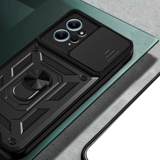 Maska za Xiaomi Redmi Note 12 4G, Techsuit, CamShield, Crna