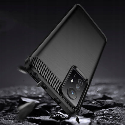 Maska za Xiaomi Redmi Note 12S, Techsuit, Karbon, Crna