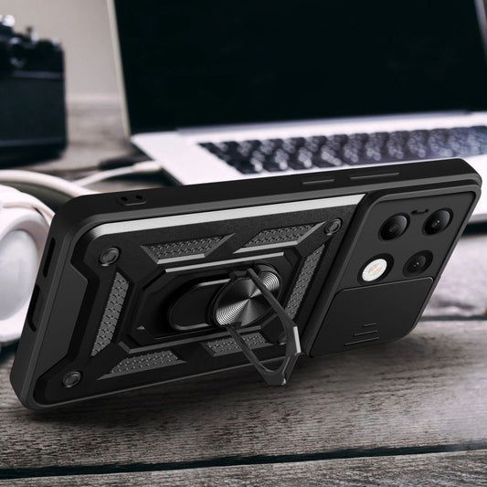 Maska za Xiaomi Redmi Note 13 4G, Techsuit, CamShield, Crna