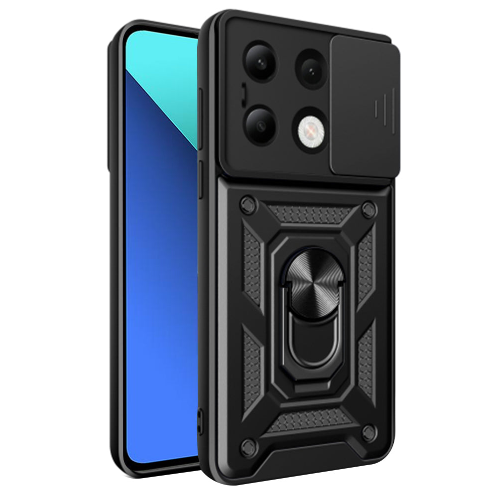 Maska za Xiaomi Redmi Note 13 4G, Techsuit, CamShield, Crna