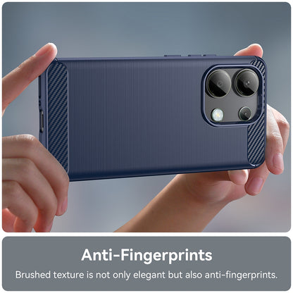 Maska za Xiaomi Redmi Note 13 4G, Techsuit, Karbon, Plava