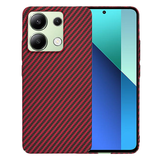 Maska za Xiaomi Redmi Note 13 4G, Techsuit, Carbonite FiberShell, Crvena