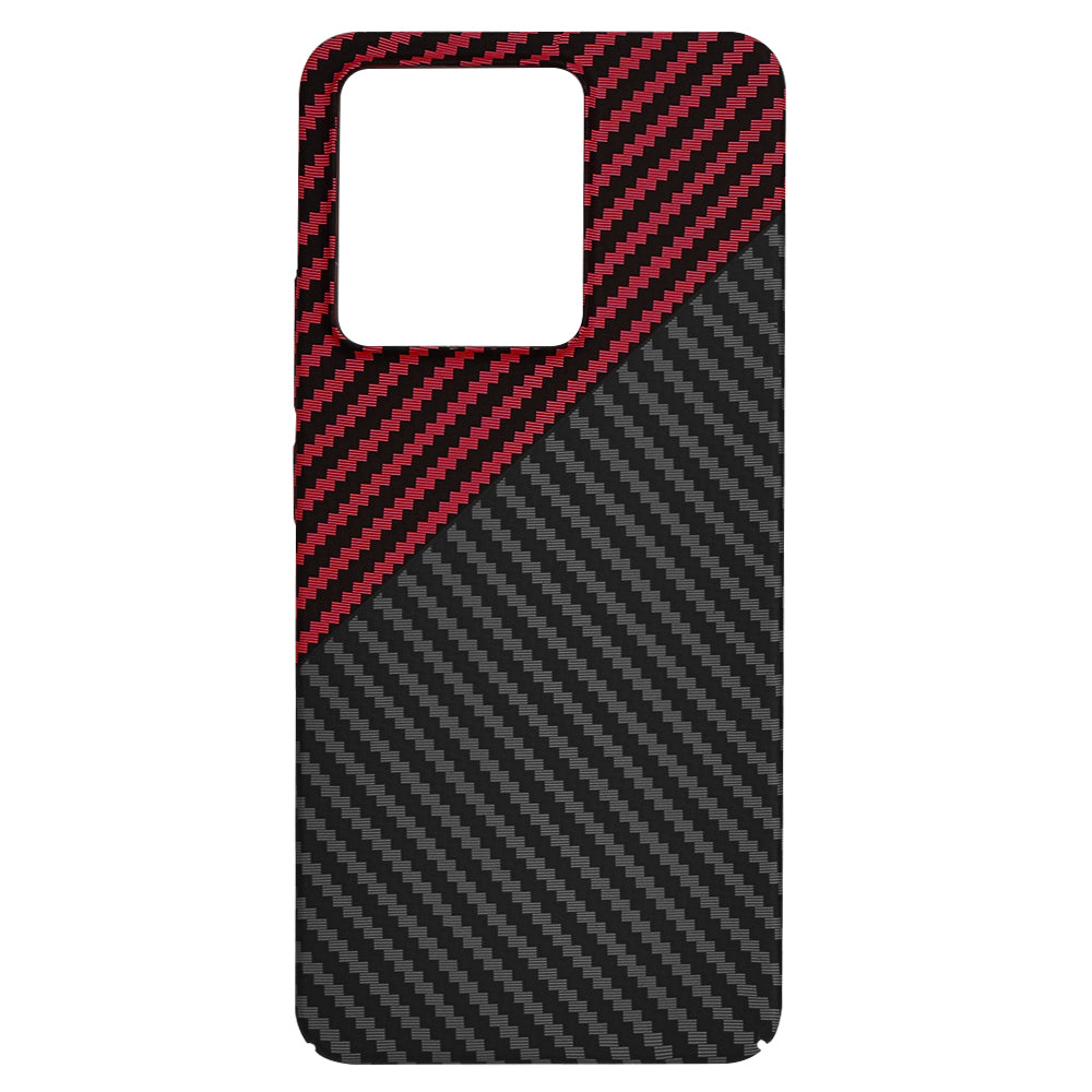 Maska za Xiaomi Redmi Note 13 4G, Techsuit, Carbonite FiberShell, Crno Crvena