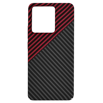 Maska za Xiaomi Redmi Note 13 4G, Techsuit, Carbonite FiberShell, Crno Crvena