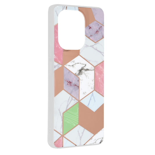 Maska za Xiaomi Redmi Note 13 4G, Techsuit, Mramor, Ljubičasta