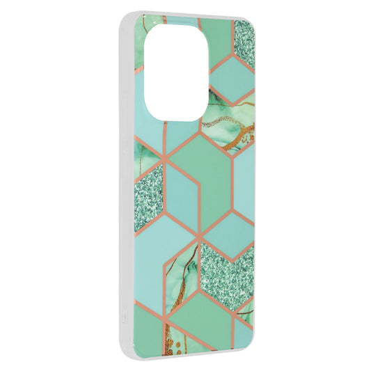 Maska za Xiaomi Redmi Note 13 4G, Techsuit, Marble, Zelena