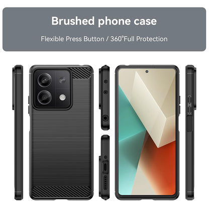 Maska za Xiaomi Redmi Note 13 5G, Techsuit, Karbon, Crna