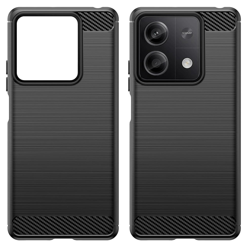 Maska za Xiaomi Redmi Note 13 5G, Techsuit, Karbon, Crna
