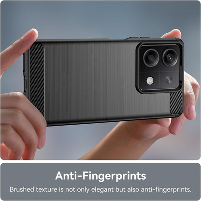 Maska za Xiaomi Redmi Note 13 5G, Techsuit, Karbon, Crna