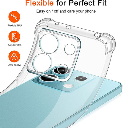 Maska za Xiaomi Redmi Note 13 5G, Techsuit, Otporna na udarce, Prozirna