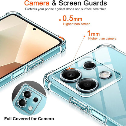 Maska za Xiaomi Redmi Note 13 5G, Techsuit, Otporna na udarce, Prozirna