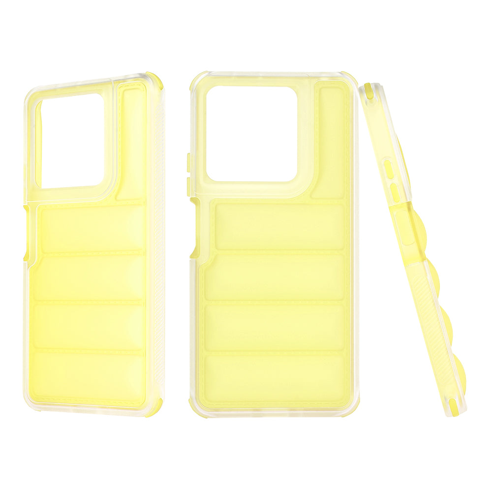 Maska za Xiaomi Redmi Note 13 5G, Techsuit, Wave Shield, Žuta