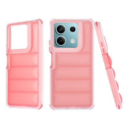 Maska za Xiaomi Redmi Note 13 5G, Techsuit, Wave Shield, Crvena