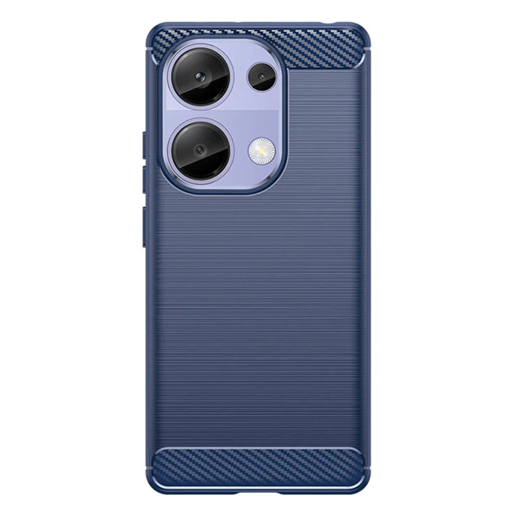 Maska za Xiaomi Redmi Note 13 Pro 4G / Poco M6 Pro 4G, Techsuit, Karbon, Plava