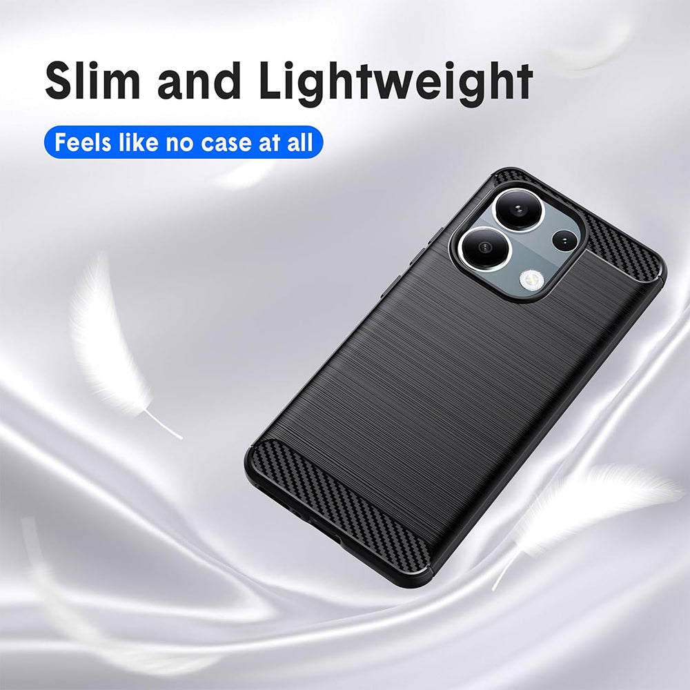 Maska za Xiaomi Redmi Note 13 Pro 4G / Poco M6 Pro 4G, Techsuit, Karbon, Crna
