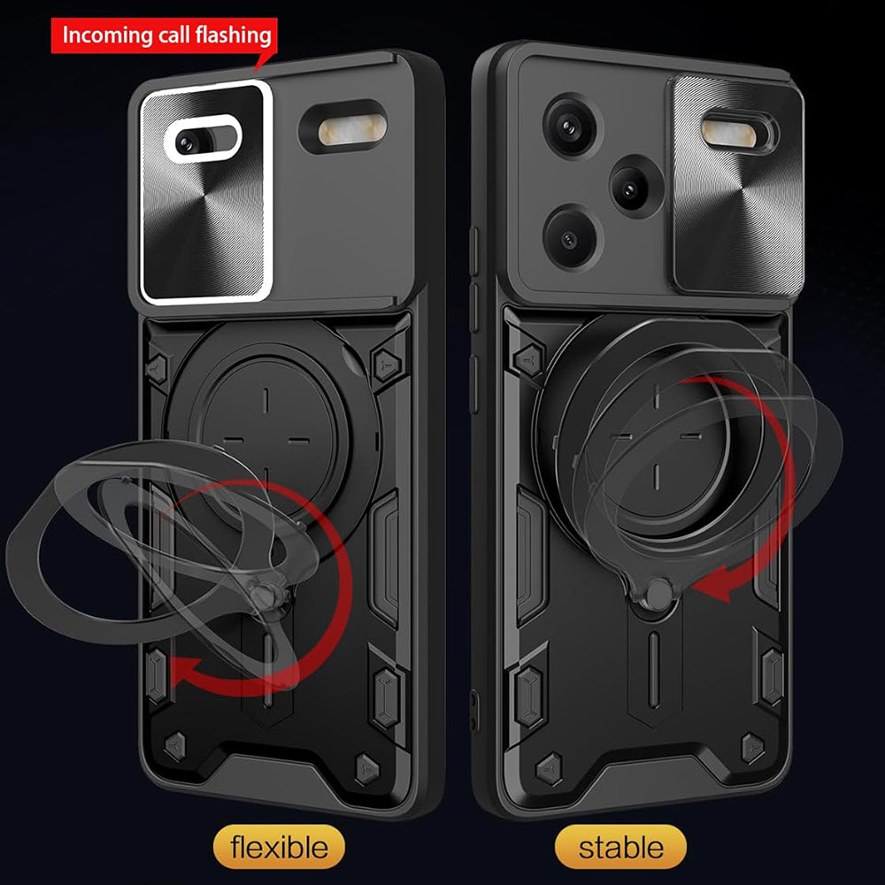 Maska za Xiaomi Redmi Note 13 Pro+, Techsuit, CamGuard Pro, Crna