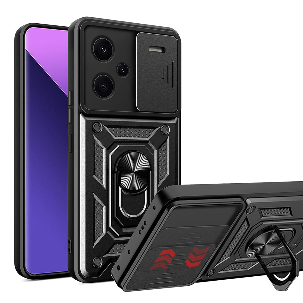 Maska za Xiaomi Redmi Note 13 Pro+, Techsuit, CamShield, Crna
