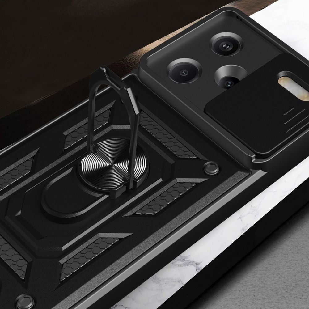 Maska za Xiaomi Redmi Note 13 Pro+, Techsuit, CamShield, Crna