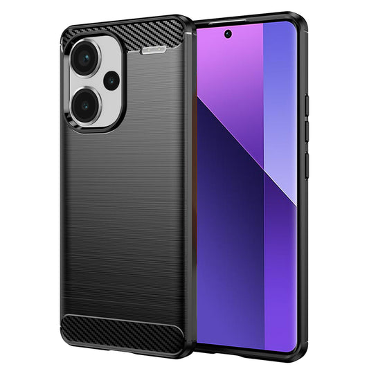 Maska za Xiaomi Redmi Note 13 Pro+, Techsuit, Karbon, Crna