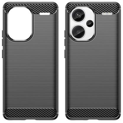 Maska za Xiaomi Redmi Note 13 Pro+, Techsuit, Karbon, Crna