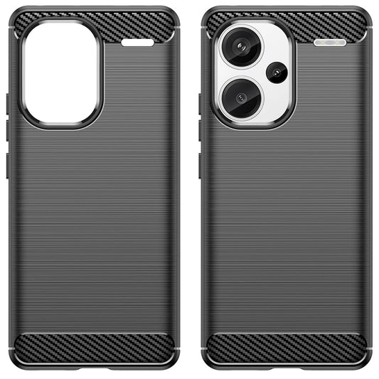 Maska za Xiaomi Redmi Note 13 Pro+, Techsuit, Karbon, Crna