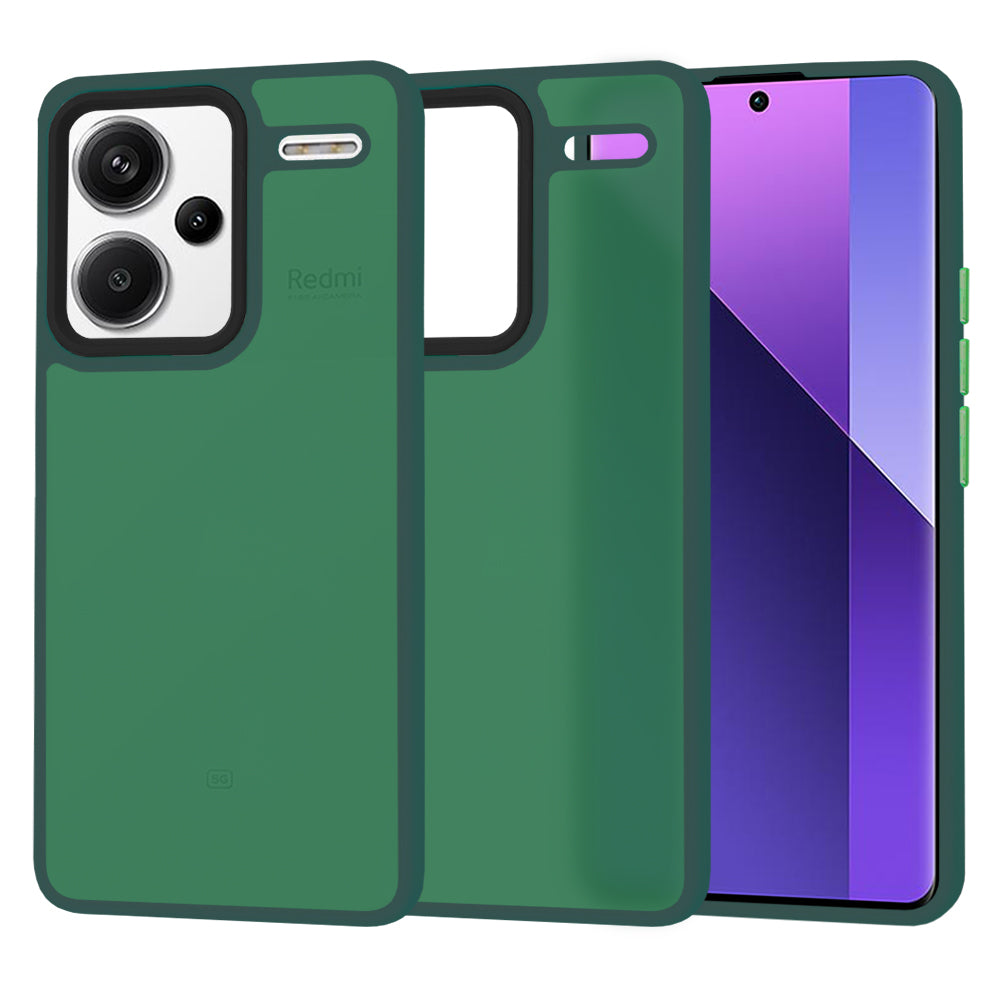 Maska za Xiaomi Redmi Note 13 Pro+, Techsuit, HaloFrost, Zelena