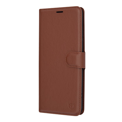 Futrola za Xiaomi Redmi Note 13 Pro+, Techsuit, Kožna Folio, Smeđa