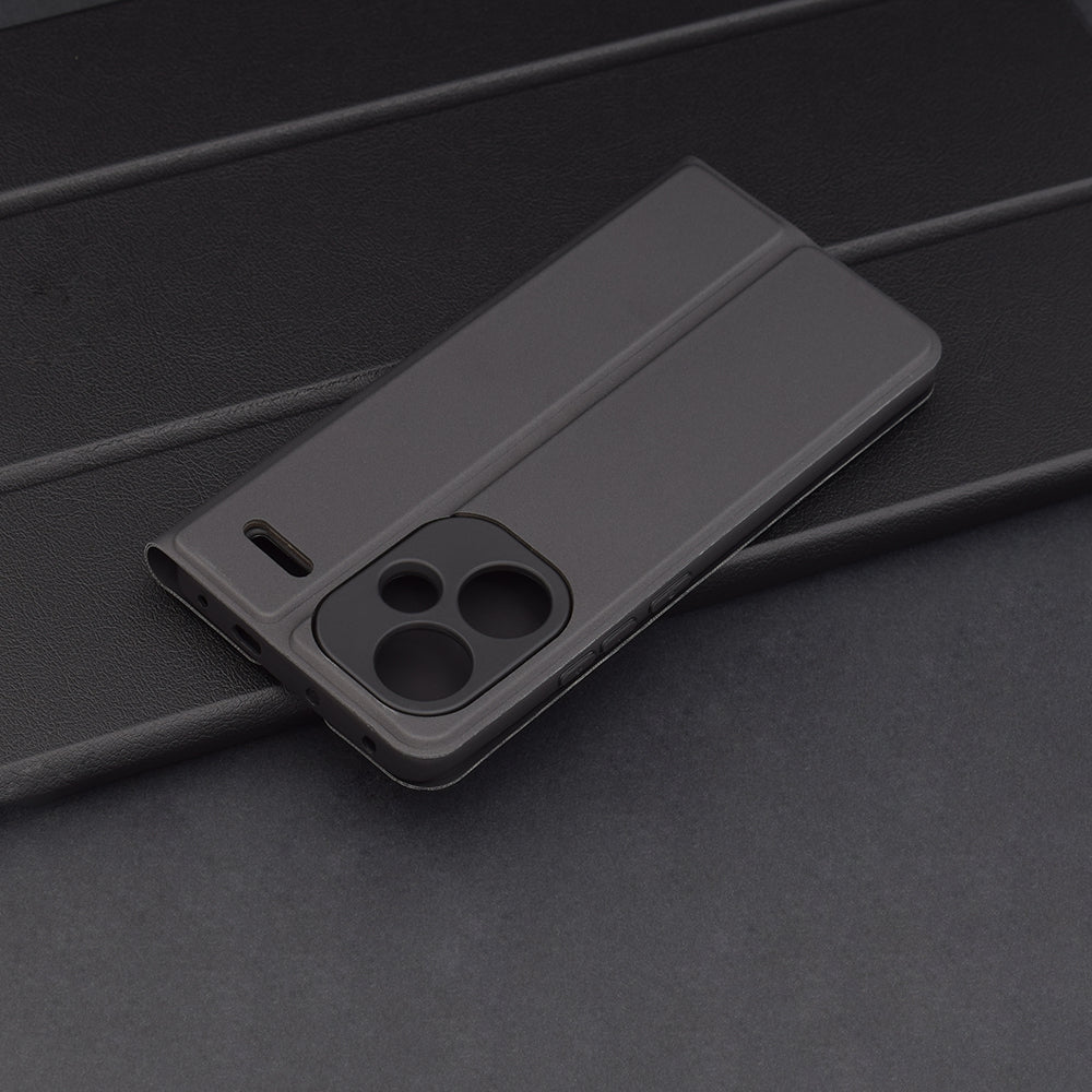 Maska za Xiaomi Redmi Note 13 Pro+, Techsuit, Magskin Book, Crna