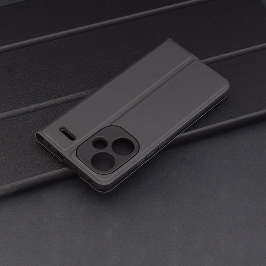 Maska za Xiaomi Redmi Note 13 Pro+, Techsuit, Magskin Book, Crna