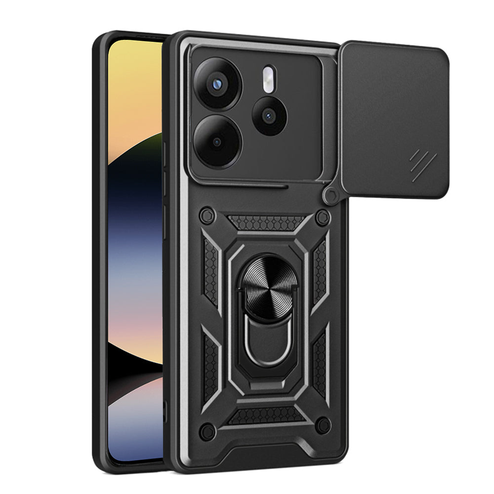 Maska za Xiaomi Redmi Note 14 4G (Regionalna), Techsuit, CamShield, Crna