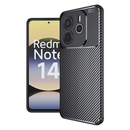 Maska za Xiaomi Redmi Note 14 4G (Regionalna), Techsuit, CarbonFiber, Crna
