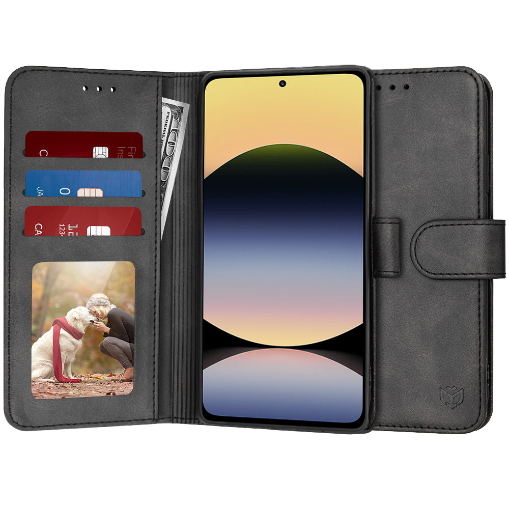 Futrola za Xiaomi Redmi Note 14 4G (Regional), Techsuit, Diary Book, Crna