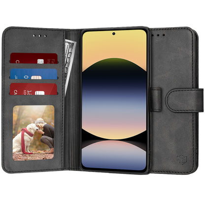 Futrola za Xiaomi Redmi Note 14 4G (Regional), Techsuit, Diary Book, Crna
